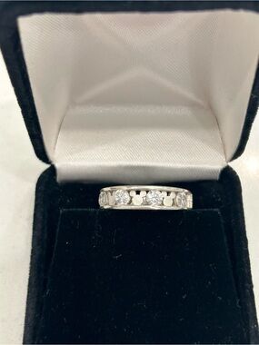 Disney Sterling Silver Ring with Clear Stones